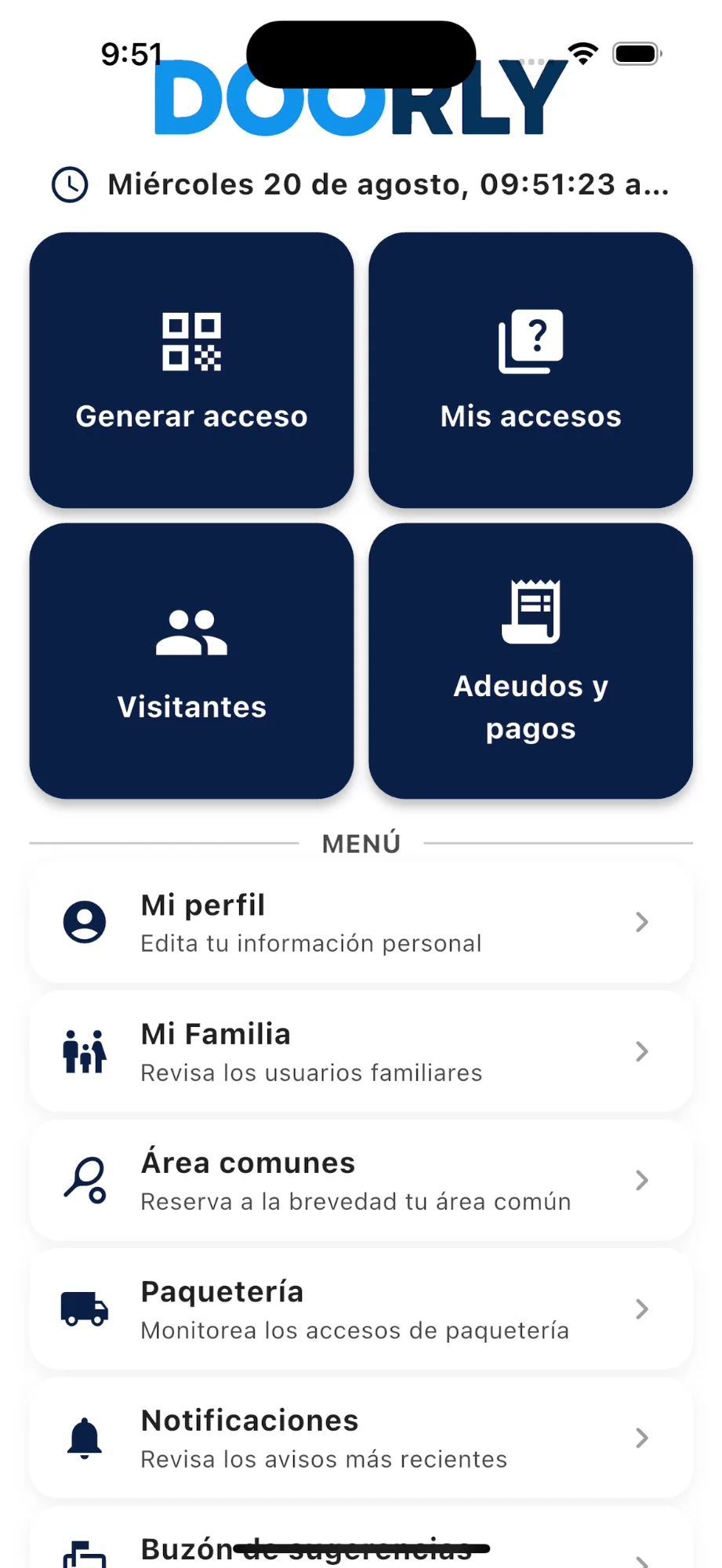 App Principal Doorly