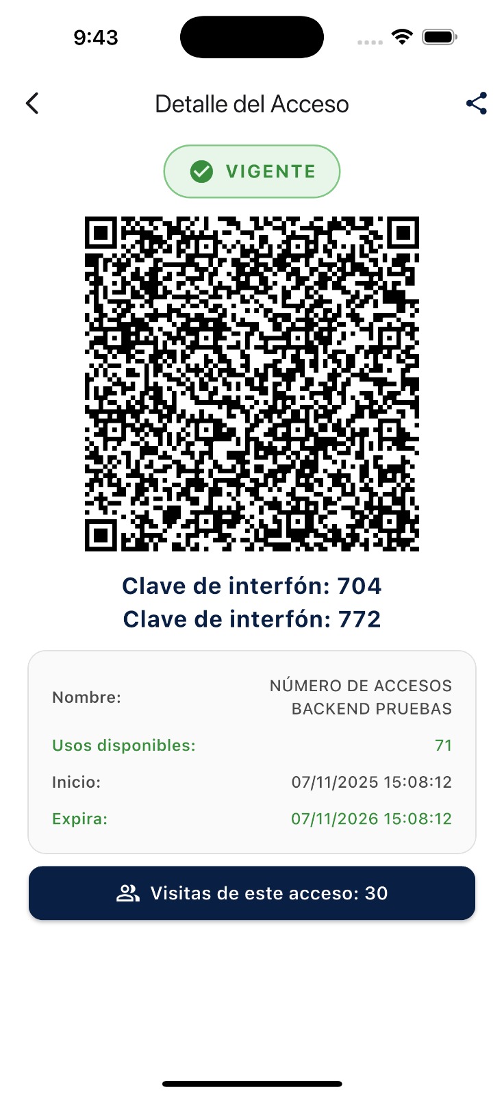 Código QR Doorly